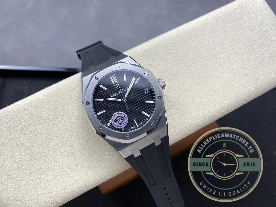 Replica Audemars Piguet Royal Oak Black Dial, Rubber 15500ST.OO.1220ST.03 41mm - 1:1 Swiss Replica Watch