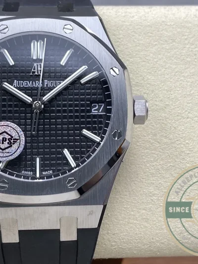 Replica Audemars Piguet Royal Oak Black Dial, Rubber 15500ST.OO.1220ST.03 41mm - Luxury Replica Watch