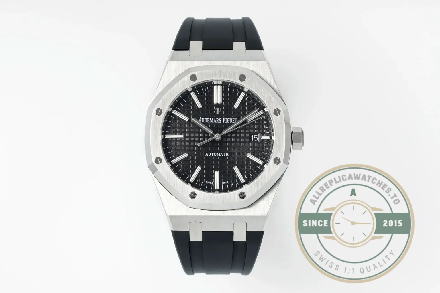 Replica Audemars Piguet Royal Oak Black, Rubber 15400ST.OO.1220ST.01 - Top-Tier Swiss Replica Watch