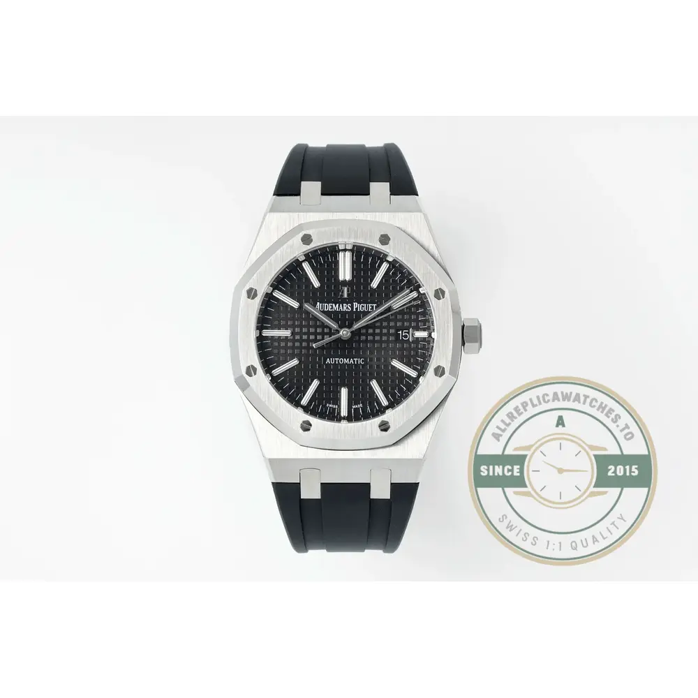 Replica Audemars Piguet Royal Oak Black, Rubber 15400ST.OO.1220ST.01 - Top-Tier Swiss Replica Watch