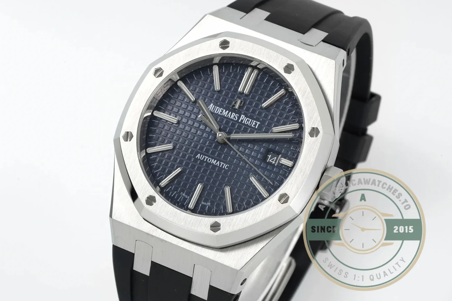Replica Audemars Piguet Royal Oak Blue, Rubber 15400ST.OO.1220ST.03 - Affordable Super Clone Watch