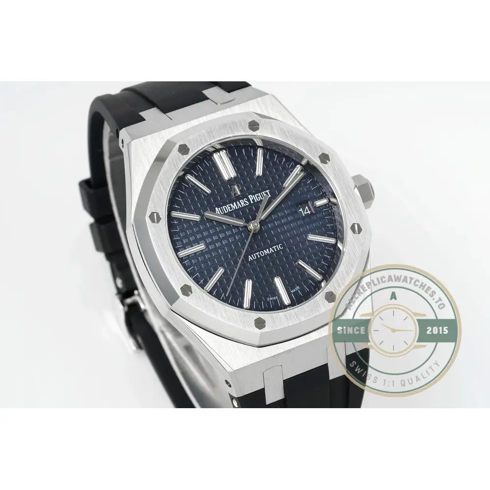 Replica Audemars Piguet Royal Oak Blue, Rubber 15400ST.OO.1220ST.03 - Affordable Luxury Replica Timepiece