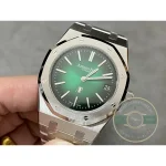 Superclone Audemars Piguet Royal Oak Smoked green, 39 mm Ref. 15202PT.OO.1240PT.01 - Premium Super Clone Watch