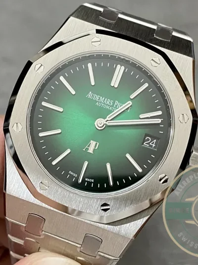Superclone Audemars Piguet Royal Oak Smoked green, 39 mm Ref. 15202PT.OO.1240PT.01 - Premium Super Clone Watch