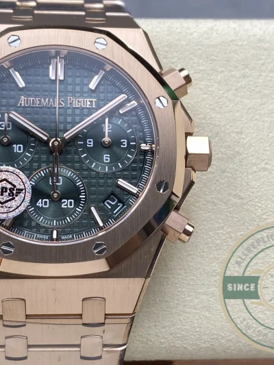 Replica Audemars Piguet Royal Oak Green Dial 26240OR.OO.1320OR.08 - Budget Luxury Replica Watch