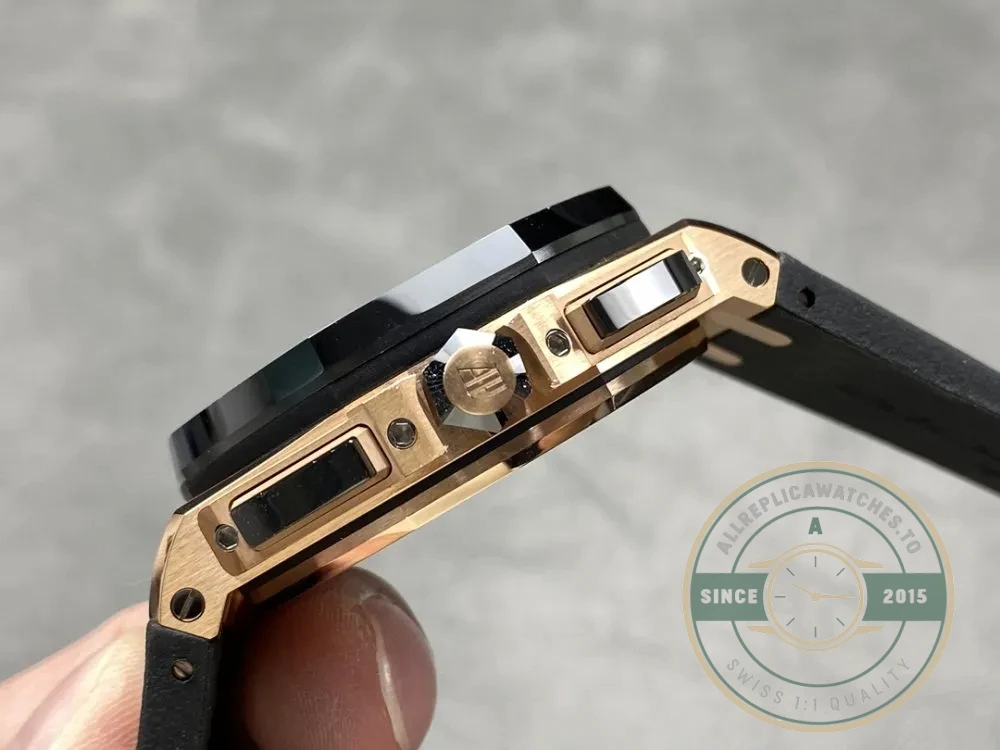 Replica Audemars Piguet Royal Oak Offshore Black Tapisserie Dial 44mm 26401RO.OO.A002CA - Swiss Movement Replica Watch