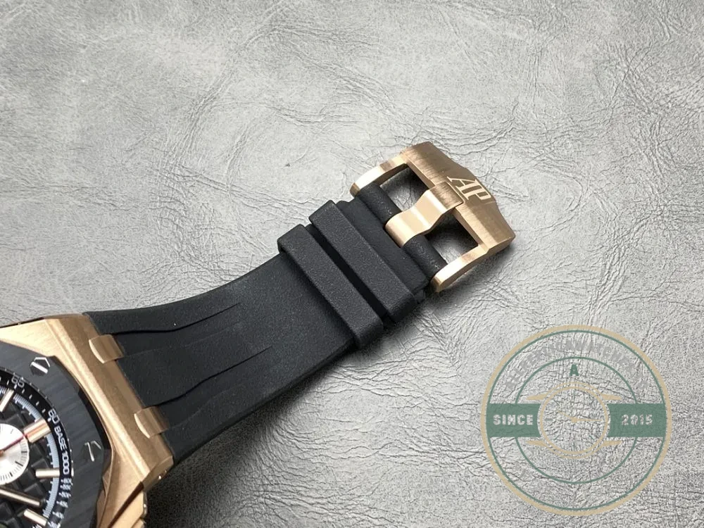 Replica Audemars Piguet Royal Oak Offshore Black Tapisserie Dial 44mm 26401RO.OO.A002CA - Luxury Replica Watch