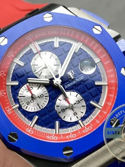 Replica Audemars Piguet Royal Oak Offshore Bright Blue Dial 44mm 26400SO.OO.A502CA.01 - Best Quality Replica Watch