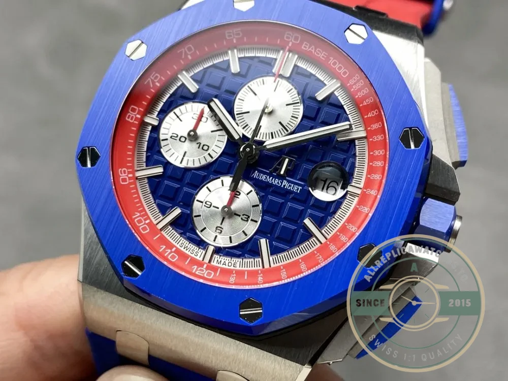 Replica Audemars Piguet Royal Oak Offshore Bright Blue Dial 44mm 26400SO.OO.A502CA.01 - Factory Super Clone Watch