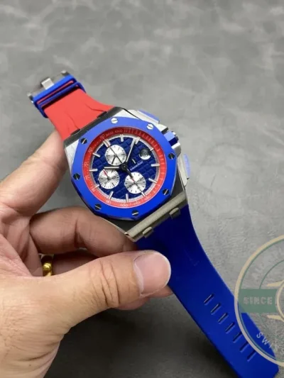 Replica Audemars Piguet Royal Oak Offshore Bright Blue Dial 44mm 26400SO.OO.A502CA.01 - Factory Super Clone Watch