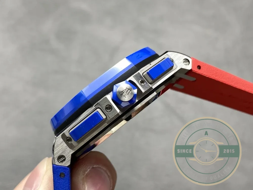 Replica Audemars Piguet Royal Oak Offshore Bright Blue Dial 44mm 26400SO.OO.A502CA.01 - Affordable Super Clone Watch