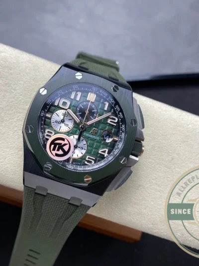 Replica Audemars Piguet Royal Oak Offshore Forest Green Dial 44mm 6405CE.OO.A056CA.01 - Swiss Movement Replica Watch