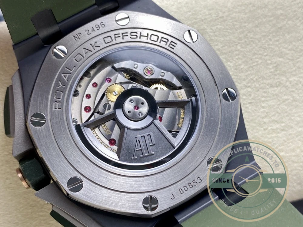 Replica Audemars Piguet Royal Oak Offshore Forest Green Dial 44mm 6405CE.OO.A056CA.01 - Best Quality Replica Watch
