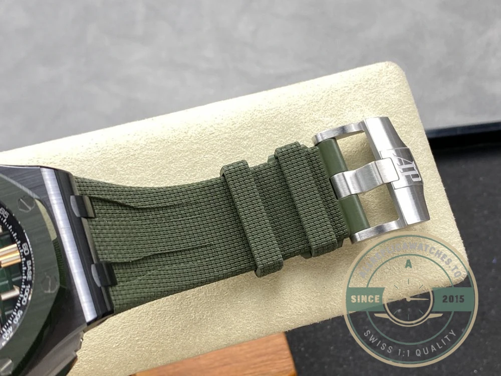 Replica Audemars Piguet Royal Oak Offshore Forest Green Dial 44mm 6405CE.OO.A056CA.01 - Luxury Replica Watch