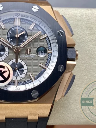 Replica Audemars Piguet Royal Oak Offshore Grey Rose Gold Dial 44mm 26568OM.OO.A004CA.01 - Top-Tier Swiss Replica Watch