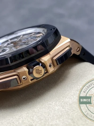 Replica Audemars Piguet Royal Oak Offshore Grey Rose Gold Dial 44mm 26568OM.OO.A004CA.01 - Luxury Replica Watch