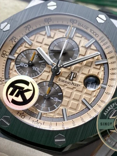 Replica Audemars Piguet Royal Oak Offshore Khaki Gold Dial 44mm 26400SO.OO.A054CA.01 - Best Quality Replica Watch