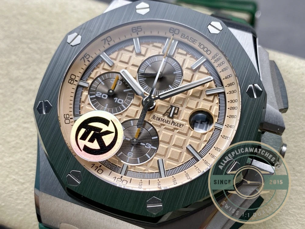 Replica Audemars Piguet Royal Oak Offshore Khaki Gold Dial 44mm 26400SO.OO.A054CA.01 - Best Quality Replica Watch