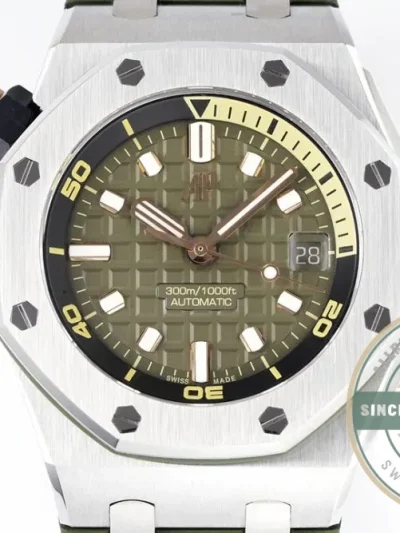 Replica Audemars Piguet Royal Oak Offshore Khaki Green Dial 42mm 15720ST.OO.A052CA.01 - Budget Luxury Replica Watch