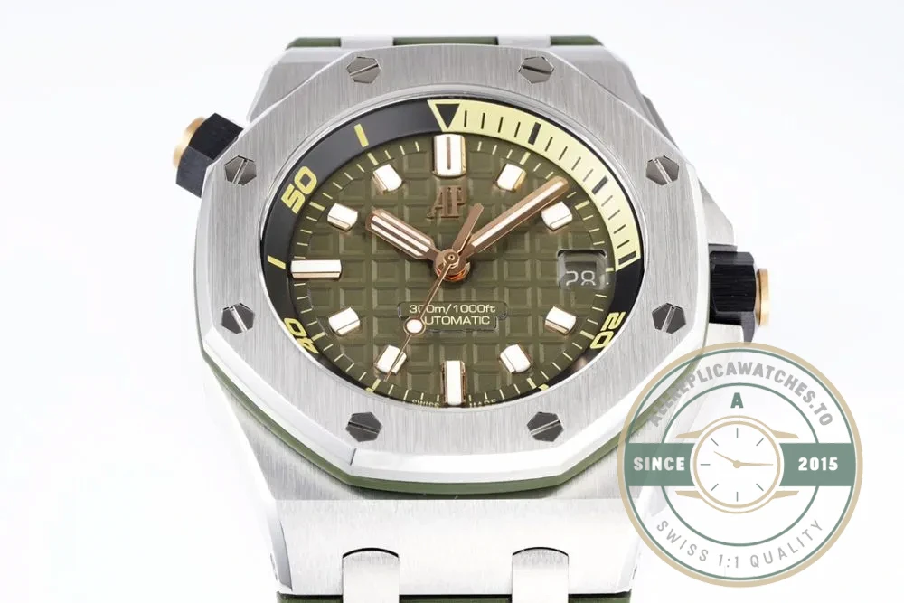 Replica Audemars Piguet Royal Oak Offshore Khaki Green Dial 42mm 15720ST.OO.A052CA.01 - Factory Super Clone Watch