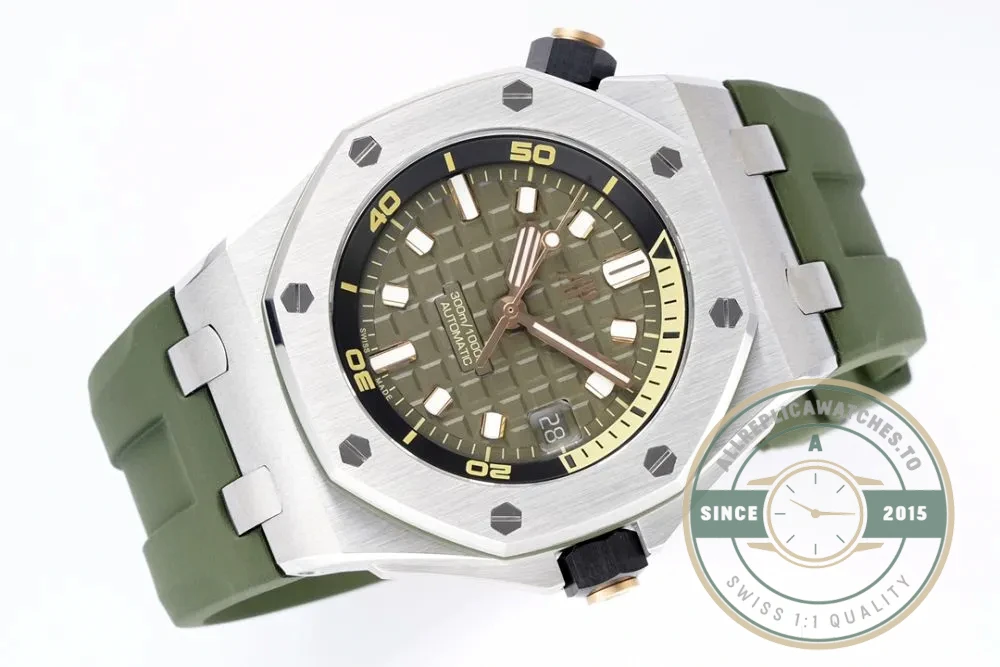 Replica Audemars Piguet Royal Oak Offshore Khaki Green Dial 42mm 15720ST.OO.A052CA.01 - Factory Super Clone Watch