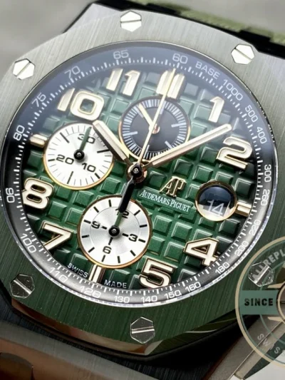 Replica Audemars Piguet Royal Oak Offshore Rich Green Dial 44mm 26405CE.OO.A056CA.01 - Affordable Super Clone Watch