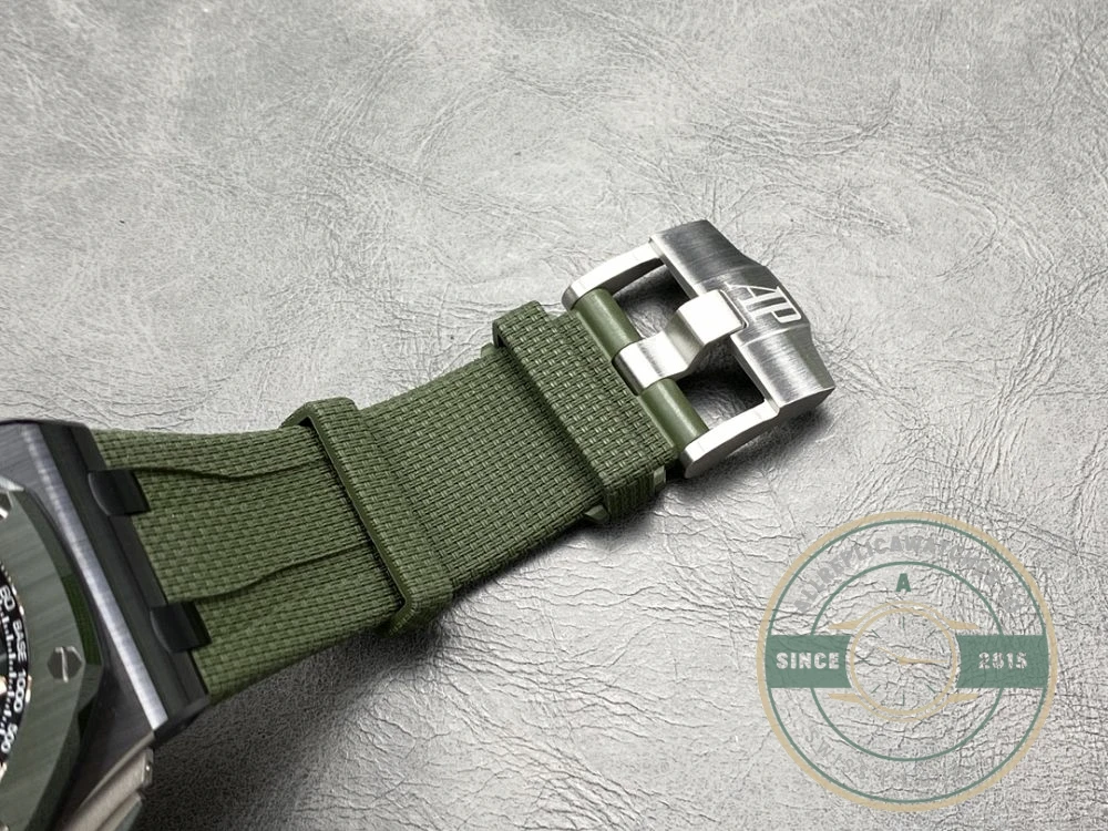 Replica Audemars Piguet Royal Oak Offshore Rich Green Dial 44mm 26405CE.OO.A056CA.01 - Budget Luxury Replica Watch