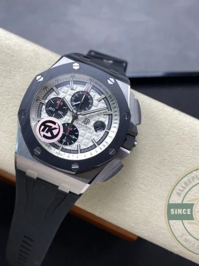 Replica Audemars Piguet Royal Oak Offshore White Black Dial 44mm 26400SO.OO.A002CA.01 - Best Quality Replica Watch