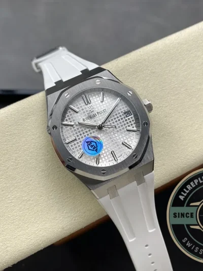 Replica Audemars Piguet Royal Oak White Dial, Rubber 15500ST.OO.1220ST.04 - Affordable Super Clone Watch