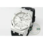 Replica Audemars Piguet Royal Oak White, Rubber 15400ST.OO.1220ST.02 - Swiss-Made Clone Watch