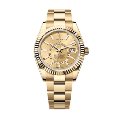 Replica Rolex Sky-Dweller  Champagne Dial   42mm 336938