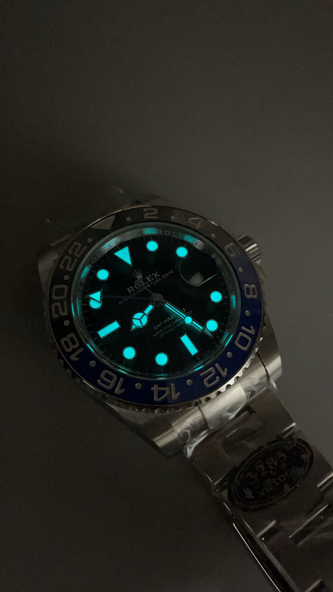 Super Clone Rolex GMT-Master II 40mm Bruce Wayne Ref. 126710GRNR-0004 - Image 12