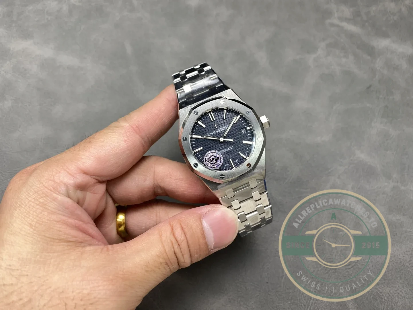 Superclone Audemars Piguet Royal Oak 37mm 15450ST Black Dial - Factory Super Clone Watch