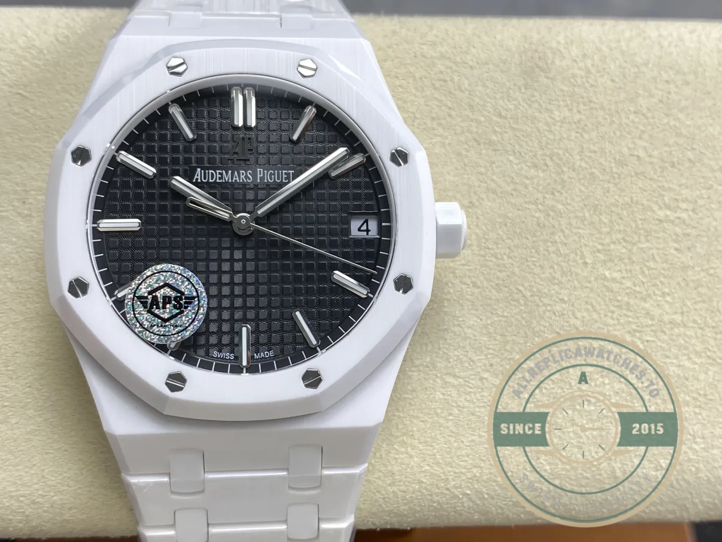 Superclone Audemars Piguet Royal Oak Black Dial 15500 Ceramic - Affordable Super Clone Watch