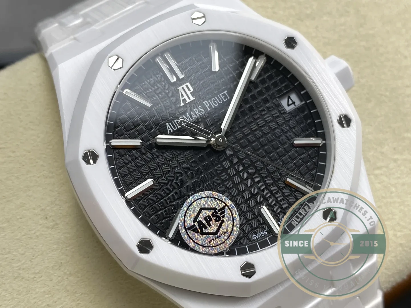Superclone Audemars Piguet Royal Oak Black Dial 15500 Ceramic - Luxury Replica Watch