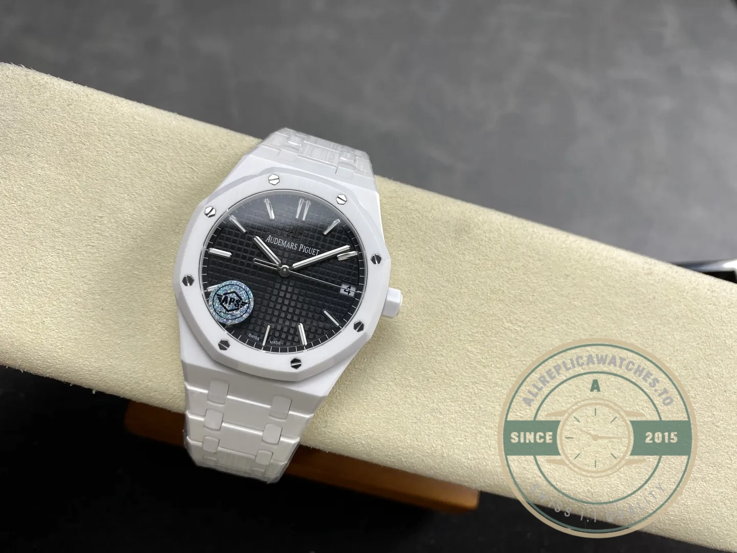 Superclone Audemars Piguet Royal Oak Black Dial 15500 Ceramic - Best Quality Replica Watch