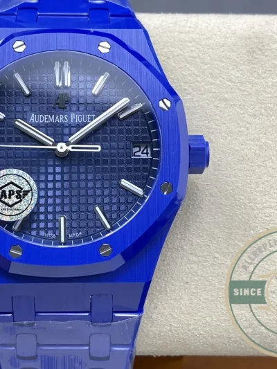 Superclone Audemars Piguet Royal Oak Blue Dial 15500 Ceramic - Luxury Replica Watch