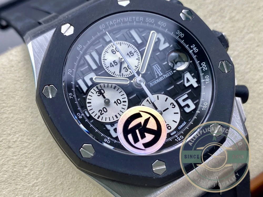 Superclone Audemars Piguet Royal Oak Offshore Black Ceramic Dial 44mm 26170ST.OO.D101CR.01 - Top-Tier Swiss Replica Watch