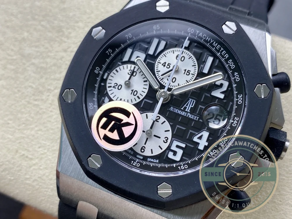 Superclone Audemars Piguet Royal Oak Offshore Black Ceramic Dial 44mm 26170ST.OO.D101CR.01 - Swiss Movement Replica Watch