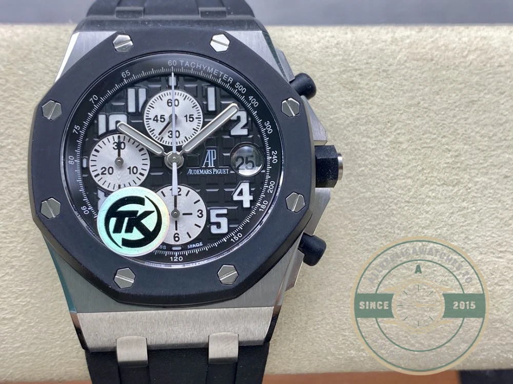 Superclone Audemars Piguet Royal Oak Offshore Black Ceramic Dial 44mm 26170ST.OO.D101CR.01 - Budget Luxury Replica Watch