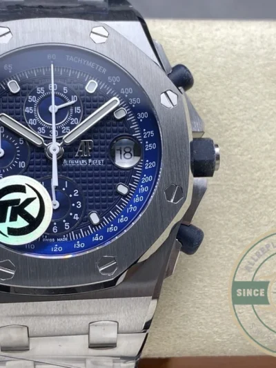 Super clone Audemars Piguet Royal Oak Offshore Deep Blue Dial 44mm 26238ST.OO.2000ST.01 - Top-Tier Swiss Replica Watch