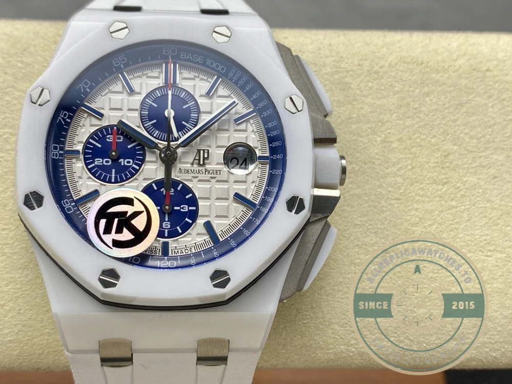 Super clone Audemars Piguet Royal Oak Offshore White Silver Dial 44mm 26402CB.OO.A010CA.01 - High-Grade Replica Watch