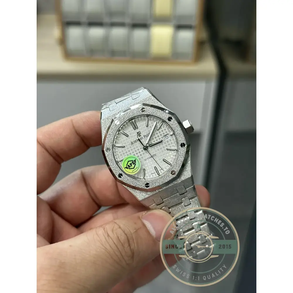 Superclone Audemars Piguet Royal Oak White Dial 15454BC.GG.1259BC.01 37mm - Premium Super Clone Watch