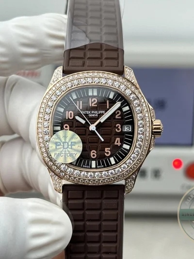 Aquanaut 5069G-011 Replica Luce Travel Time 35.6 mm,White Gold
