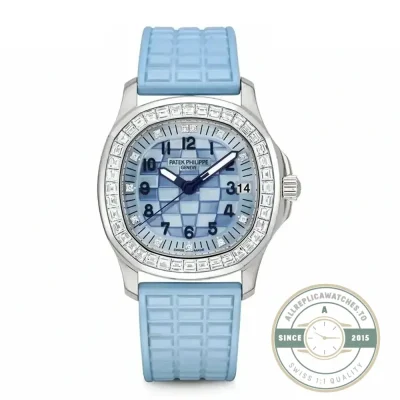 Superclone Aquanaut 5072R-001 Patek Philippe 35.6 mm, White gold, Blue dial - Top-Tier Swiss Replica Watch