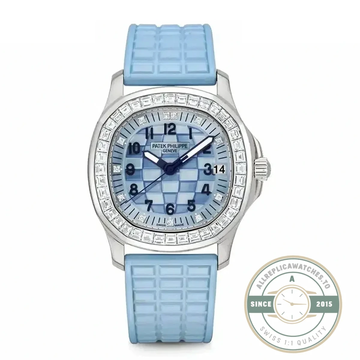 Superclone Aquanaut 5072R-001 Patek Philippe 35.6 mm, White gold, Blue dial - Top-Tier Swiss Replica Watch