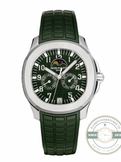 Aquanaut 5261R-001 Patek Philippe Luce Annual Calendar 39.9 mm,White gold, Green Dial