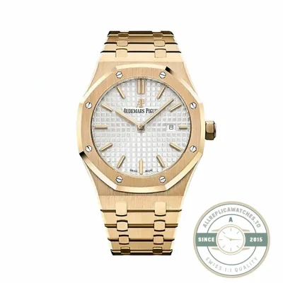 Audemars Piguet Royal Oak 15500OR replica, white dial – front view