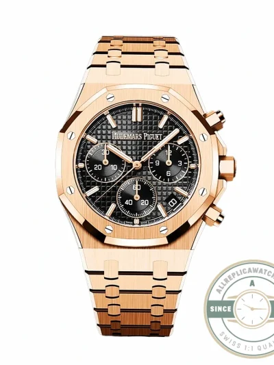 Replica Audemars Piguet Royal Oak Black Dial 26240OR.OO.1320OR.06 - High-Grade Replica Watch