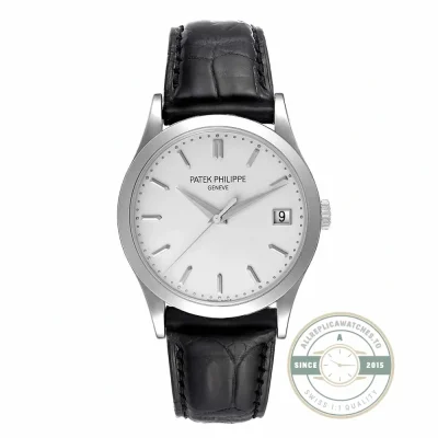 Replica Patek Philippe Calatrava Dial White 38 mm, Stainless Steel - 1:1 Swiss Replica Watch